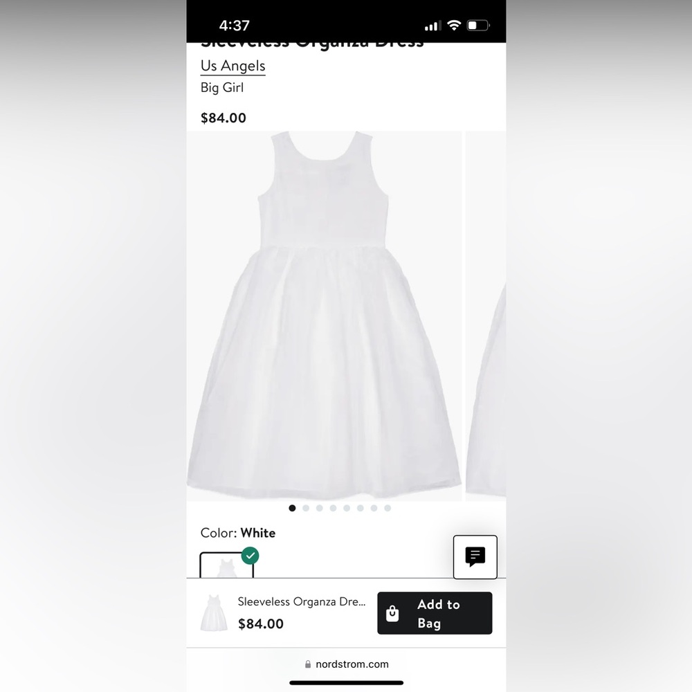 Sleeveless Organza Dress
Us Angels
Big Girl